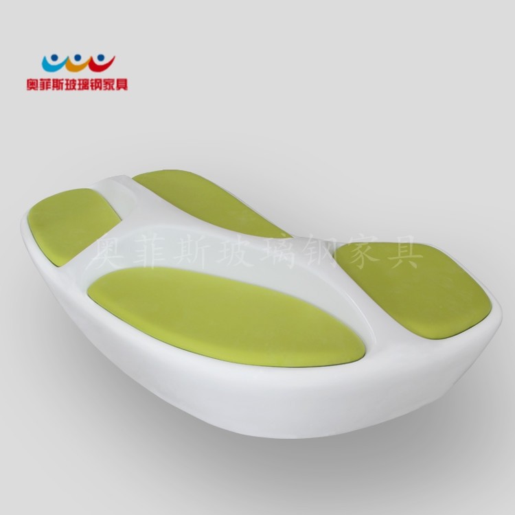 Glass Fiber Profiled with 4-4 Bench Casual Chair Mall Hotel Sample House Display Center Cinema Square Lounge Guest Use Chair