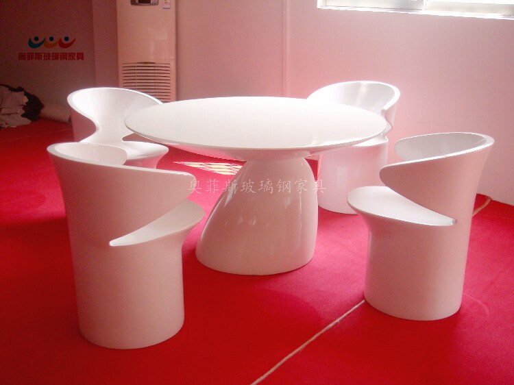 Glass fiber mushroom chair public rest seat commercial beauty chair shopping mall leisure chair model room decorative seat