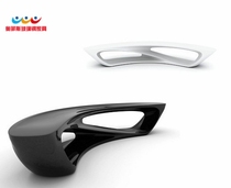 Orpheus rest bench Shopping mall public leisure bench Artistic personality creative office FRP moon stool