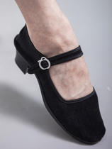 Shiyi ethnic folk dance shoes Yangko shoes dance shoes womens Northeastern Tibetan cloth shoelaces and Jiaozhou ethnic dance shoes