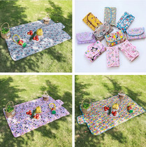 Cute cartoon picnic cushion anti-damp cushion Outdoor cushion field Countryside Excursions Spring Lawn Mat Portable Picnic Cloth Ground Mat
