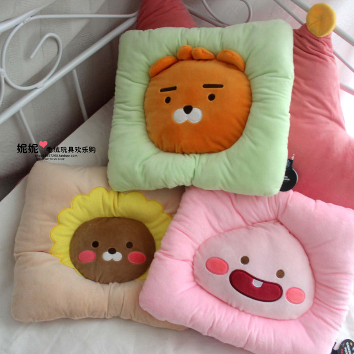 Cute Cartoon Small Lion Fart Peach Plush Cushion Office Mat Chair Cushion Thickened