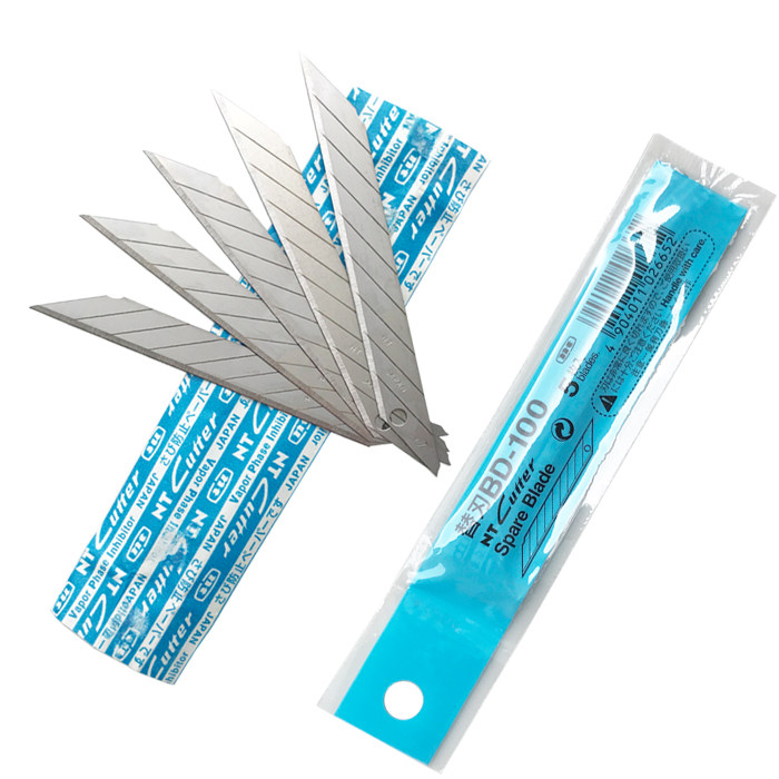 Japan NT CUTTER BD-100 art blade engraving pen knife alternative blade 30 degrees angle cutting wallpaper 5 pieces