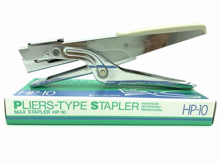 Japan imports MAX Michax HP-10 hand grip pliers shape 10 Number of nail bookbinding small nail bookbinding machine