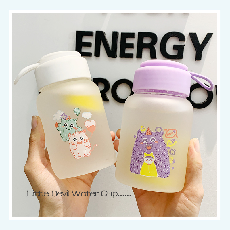 Water cup women's glass simple summer fresh creative Mori Korean portable cute trend personality net red cup