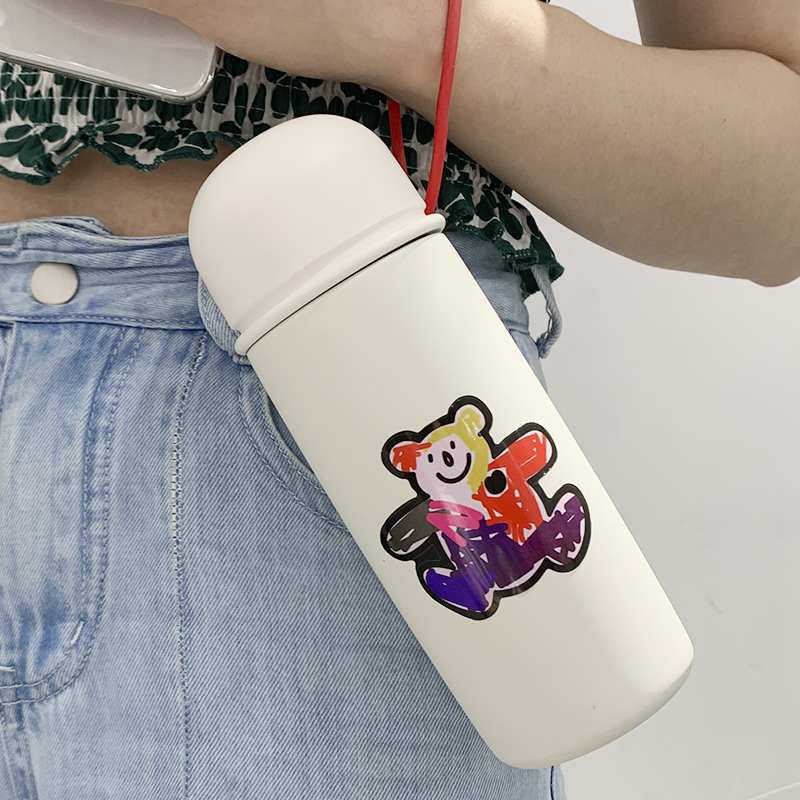 Insulation Cup Female Brief About Portable Water Glass Creative Han Prints cute and small freshener Personality Trend Cups