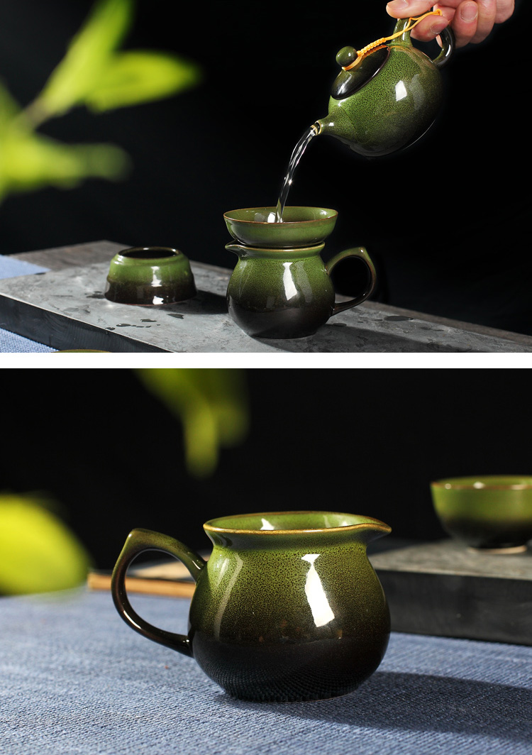 Making tea with a suit of household contracted sitting room of jingdezhen ceramic kung fu tea cups little teapot high - end gift box