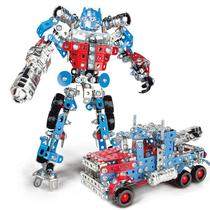 Metal assembled toys 8 Optimus Prime Bumblebee car model childrens gift disassembly nut combination male 1