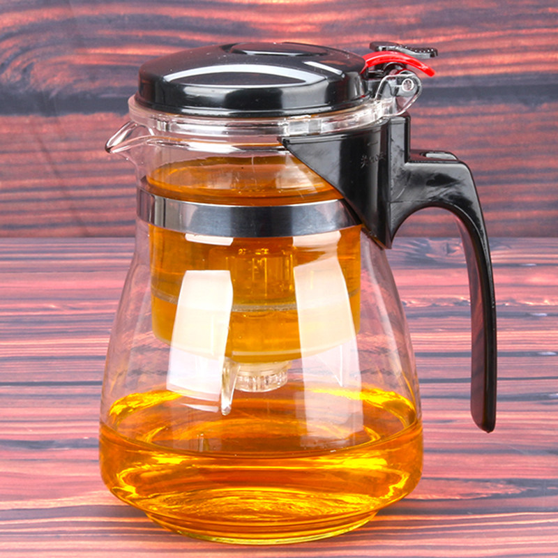 Fluttering cup tea water separate teapot heat-resistant glass set and teapot with filter teapot floating pot