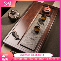 Whole ebony tea tray Solid wood tea sea household simple drainage Wu Jinshi tea table Small Kung Fu tea tray