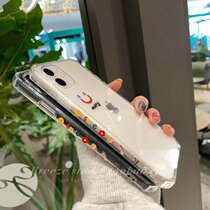 Side cartoon transparent for 13 11ProMax Apple XsMax phone case x xs anti-drop 78plus female xr