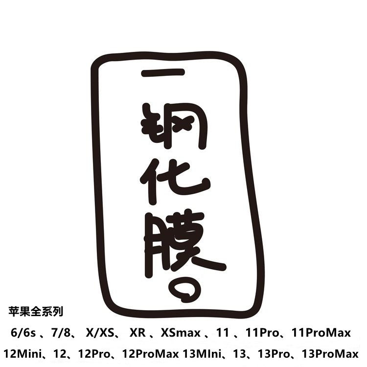 Suitable for Apple 14 13promax tempered film X XS suitable for 78Plus mobile phone protective film XsMAX protective film XR