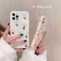 Fun creative milk tea drink for iPhone11 Apple 12promax phone case xr xsmax 7Plus