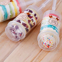 Push for a tweet cake bucket Snack Push Barrel Cake Cup Mold Rainbow Cake Pushback Push Bucket Food Pushers