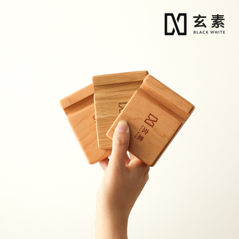 Genin home cherry wood white oak small sample pure solid wood mobile phone holder North American FAS solid wood original material boilerplate-Taobao