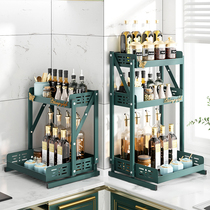 Kitchen Containing Shelving Condiments Household Large Full Multifunction Countertop Shelf Oil Salt Sauces Vinegar Folded and Condiment Racks