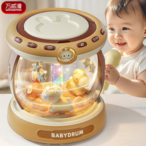 Baby toys music clap drum 0-6-12 months baby early education educational carousel hand clap drum rechargeable