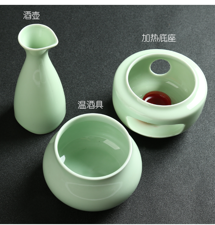 Rượu vang đặt rượu vang ấm rượu vang nồi lẩu nồi nước nóng màu vàng hộ gia đình rượu vang nhỏ Trung Quốc rượu vang nhỏ hầm rượu vang trắng - Rượu vang ly uong ruou vang