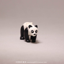 Assembly building block animal Giant Panda Toy Small Number Puzzle Toy Paparazzi Model Doll Pendulum