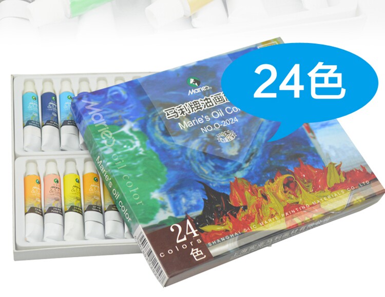 Marley Oil Painting Paint 24 Color Oil Painting Packaged Maly 12 Color 18 Color Paint Suit 12m