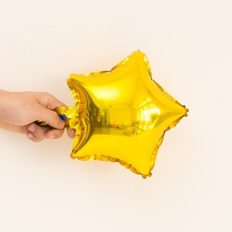 Baby's birthday arranged star aluminum film balloon children's birthday party decorated balloon wedding room decorated