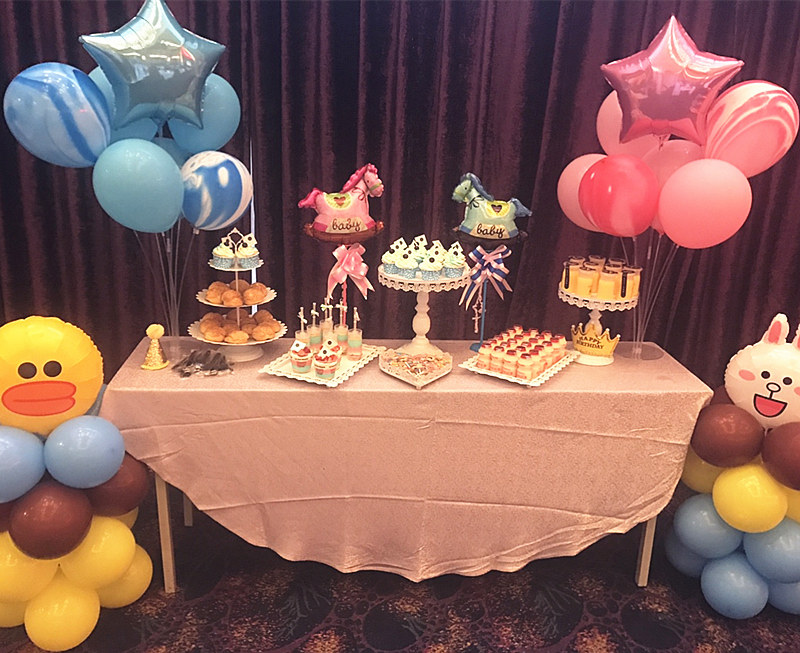 Birthday decoration balloon desktop tree-shaped baby one-year-old layout decoration picnic supplies ready net red scene layout