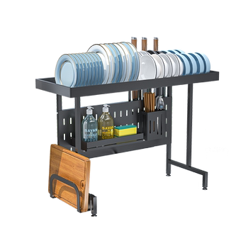 Retractable upper stainless steel multi-function storage rack