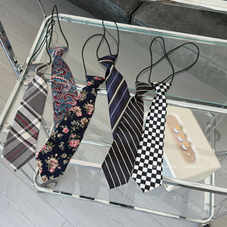 团子麻麻 2025秋季新男童韩版英伦风多色花纹领带 提前加购收藏