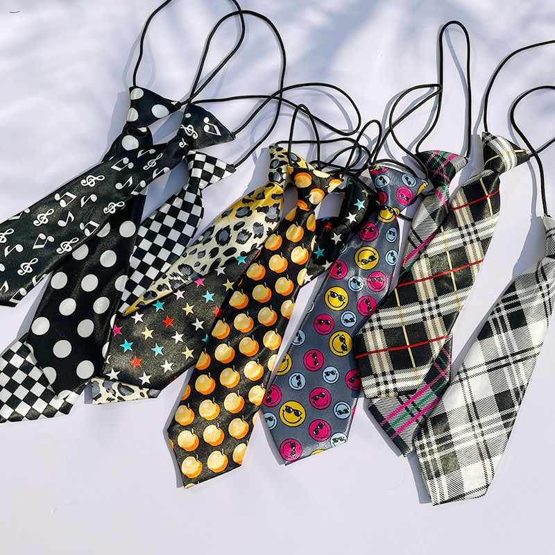 Group Hemp Numb 2023 Spring new boy Korean version of Inn Wind multicolored patterned tie in advance to purchase a collection-Taobao