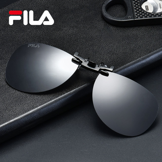 FILA sunglasses clip-on polarized men and women clip-on sunglasses myopia driving glasses frame fashion personality ultraviolet