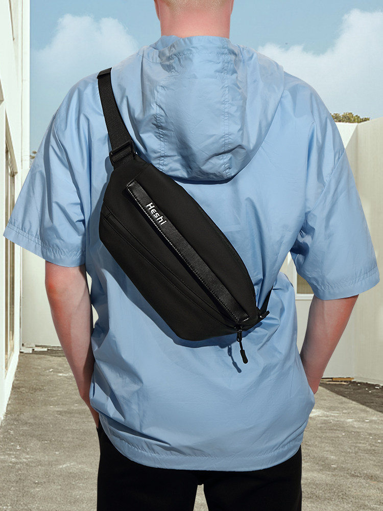 Inclined cross-pack men mini large capacity chest bag multifunction fashion small scapegoat leisure boobs single shoulder bag phone pocket