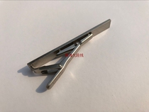 Fidelity silver collar with clip metal collar clip for mens right mounting collar