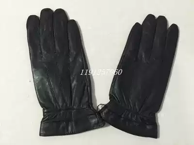Inventory 3521 Factory Wujing leather gloves Early single-layer leather gloves goatskin gloves Leather gloves