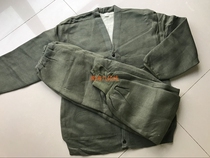 Stock old goods 87 velvet pants eight seven grass green fleece pants set 65 velvet pants 78