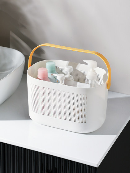 洗澡框筐沐浴篮手提篮子塑料置物篮卫生间浴室大号洗漱用品收纳筐