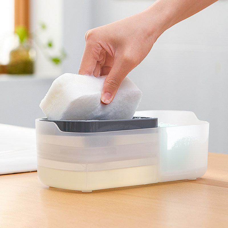 Japanese Kitchen Sink Soap Liquid Cleaner FINE BOX PRESS-MACHINE SPLIT BOTTLE PRESS-PRESSURE LARGE CAPACITY DISHWASHING LIQUID CONTAINER