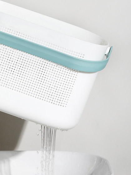 洗澡框筐沐浴篮手提篮子塑料置物篮卫生间浴室大号洗漱用品收纳筐