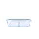 ộp cơm giữ nhiệt inox 304 Lò vi sóng Nhật Bản hộp cơm thủy tinh hình chữ nhật hộp kín có nắp hộp cơm trưa tủ lạnh trái cây nhà bếp giòn - Hộp cơm điện sưởi ấm bộ hộp cơm giữ nhiệt