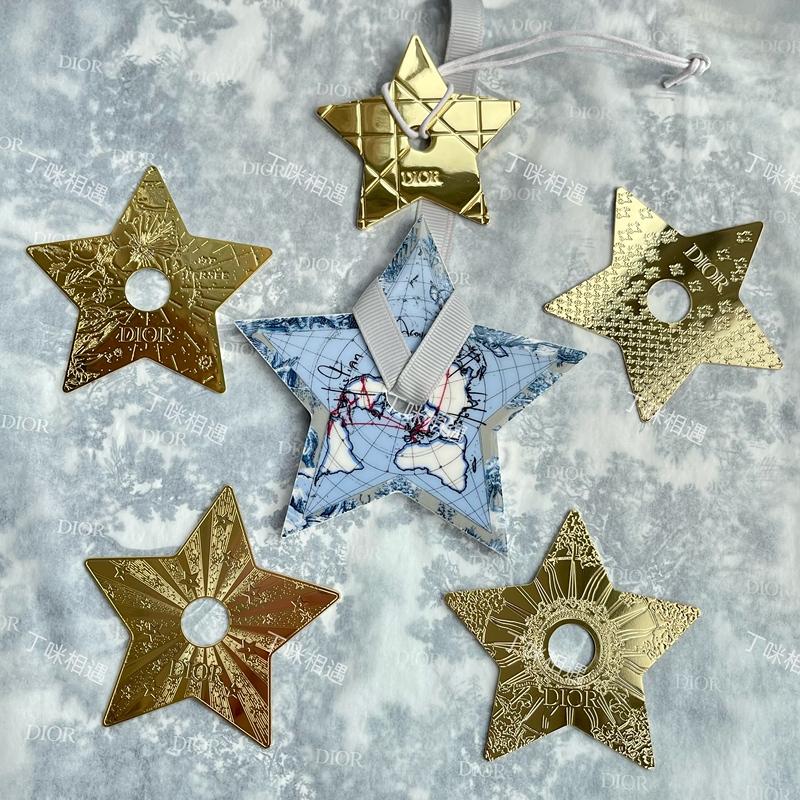 Dior Lucky Star Pendant Bag Charm Pentagram Pendant Car Decoration Accessories Beauty Counter Gift