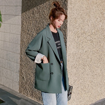 Net red small man suit jacket women spring and autumn 2021 New Korean version of loose British style casual hanging small suit