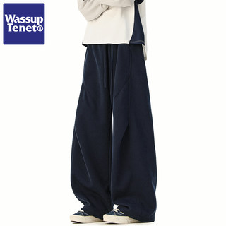 Wassup Tenet Loose Straight-Leg Drapey Pants for Men and Women, Spring and Autumn Drapey High-Street Lazy Style Casual Sweatpants