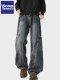 Wassup Tenet American Retro Straight-Leg Workwear Jeans for Men, Autumn Trendy Brand Loose Casual Versatile Long Pants