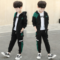 Step Diane tread boy suit Spring loaded with 2022 new children Ocean Gas Big Boy Three sets boys Trendy Sportswear