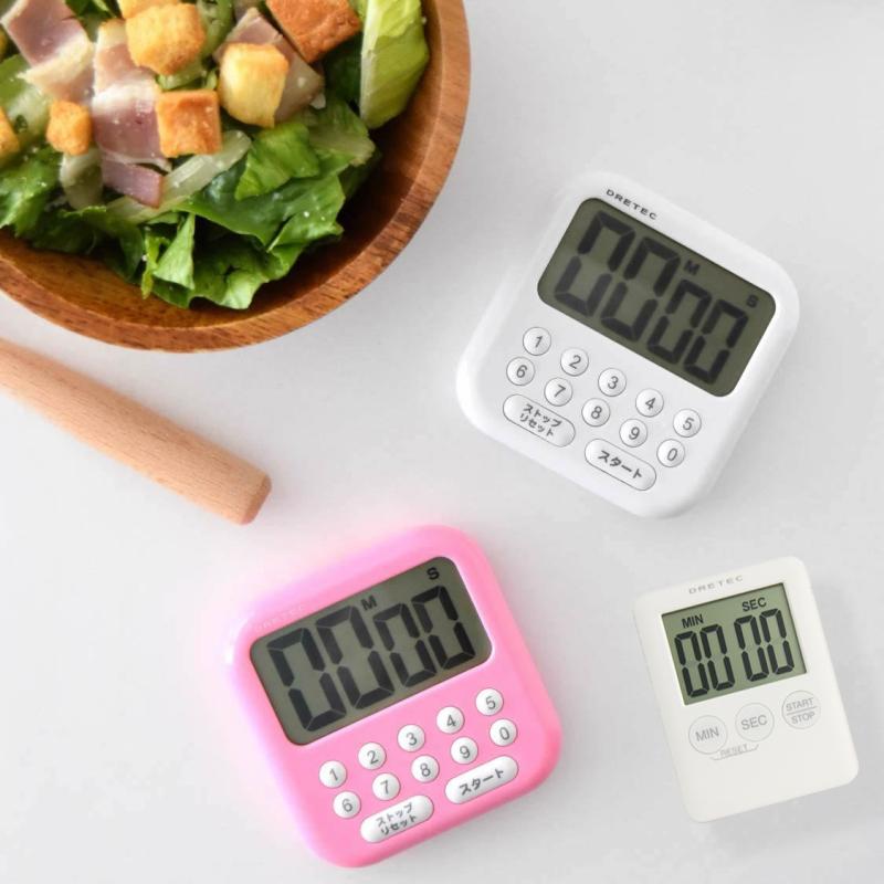 Dolico DRETEC Home Baking Peter Reminder Electronic Timer Seconds Watch Full Keyboard Big-screen Magnetic Attraction 3 Use