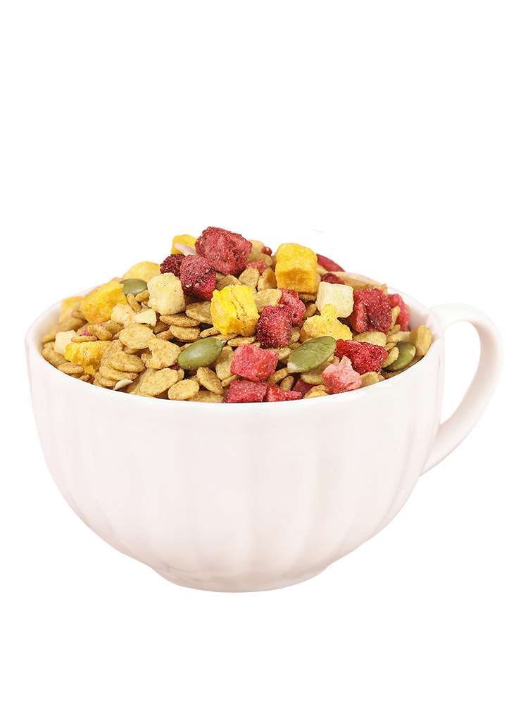 Pujiang Buckwheat Flakes Official Flagship Store Fruit and Nut Cereal Non-Fried Instant Breakfast Meal Replacement Food