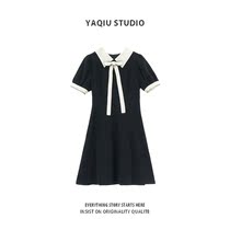 French sweet dress female summer 2021 New skirt thin first love skirt temperament Polo small black skirt