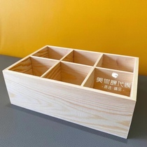 5 drawing room containing box new 6-g deep mark note pen hook line pen color lead wood base containing box