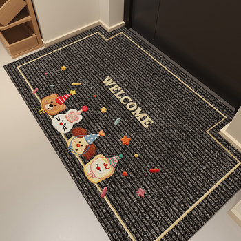 Entrance Door Mat, Outdoor Door Mat, Special Anti-Slip Dirt-Scraping Foot Mat for Entry, Dirt-Resistant Exterior Door Mat, Entryway Carpet