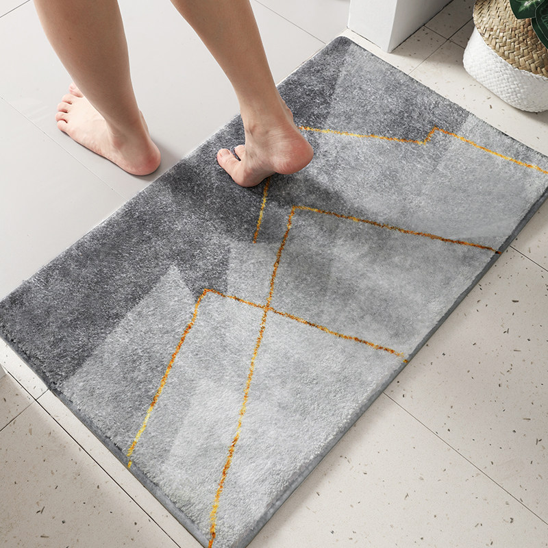 Toilet suction floor mat bathroom non-slip mat entrance door entrance mat door mat door foot mat bedroom carpet home mat