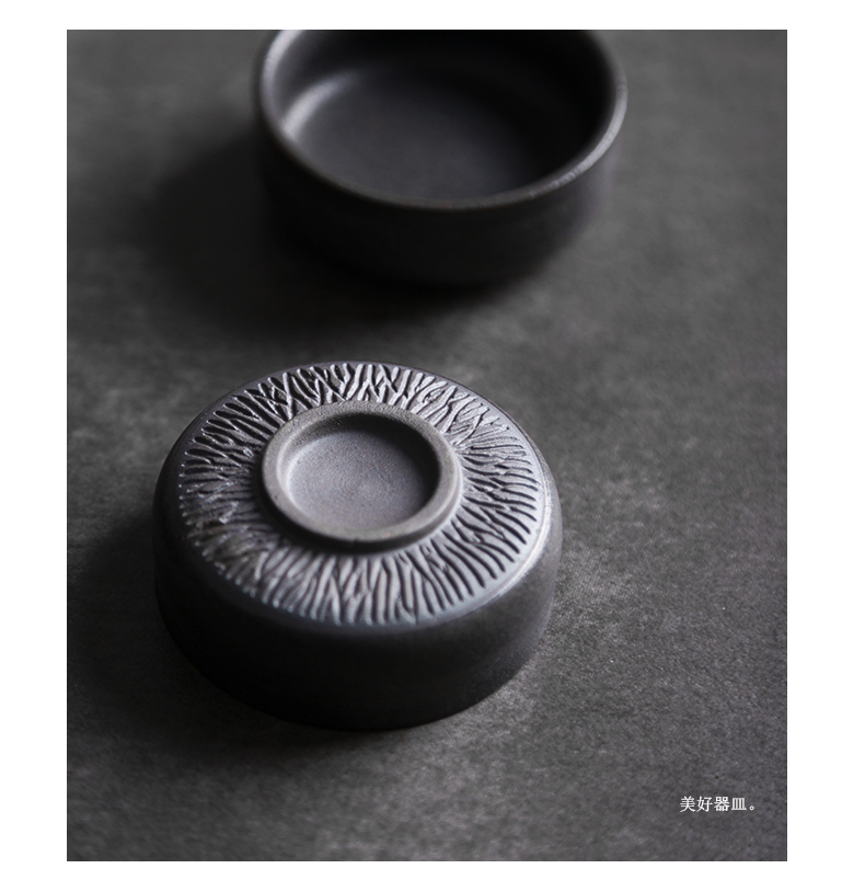 The content of creative side pot of checking ceramic teapot tea kungfu tea set travel bowl is a set of tea cups